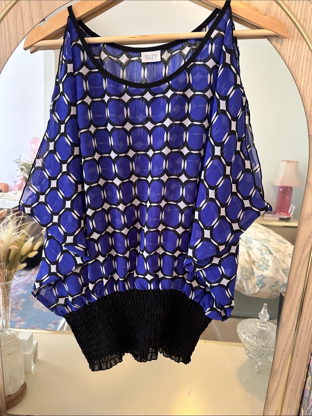Suzie shier sheer shoulder cut out